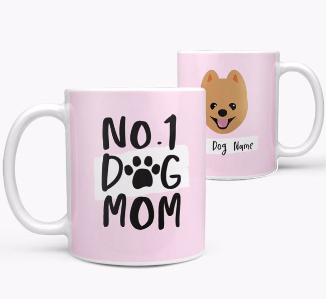 'No.1 Dog Mom' - Personalized {breedFullName} Mug